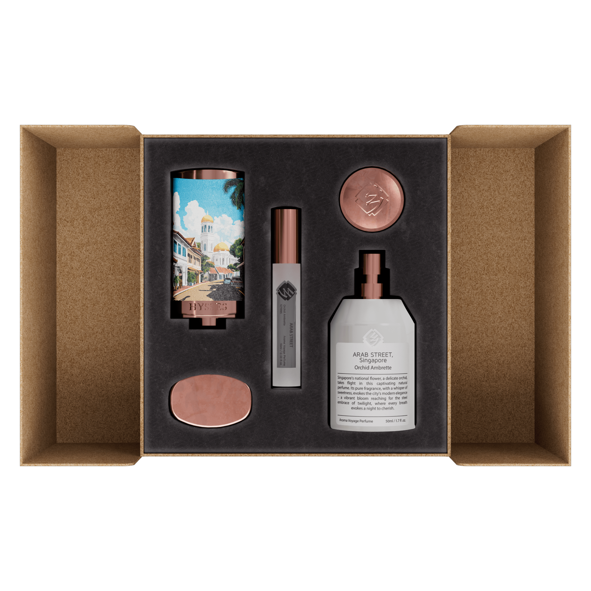Hysses Singapore Body Aroma Voyage Perfume Set, Arab Street Singapore
