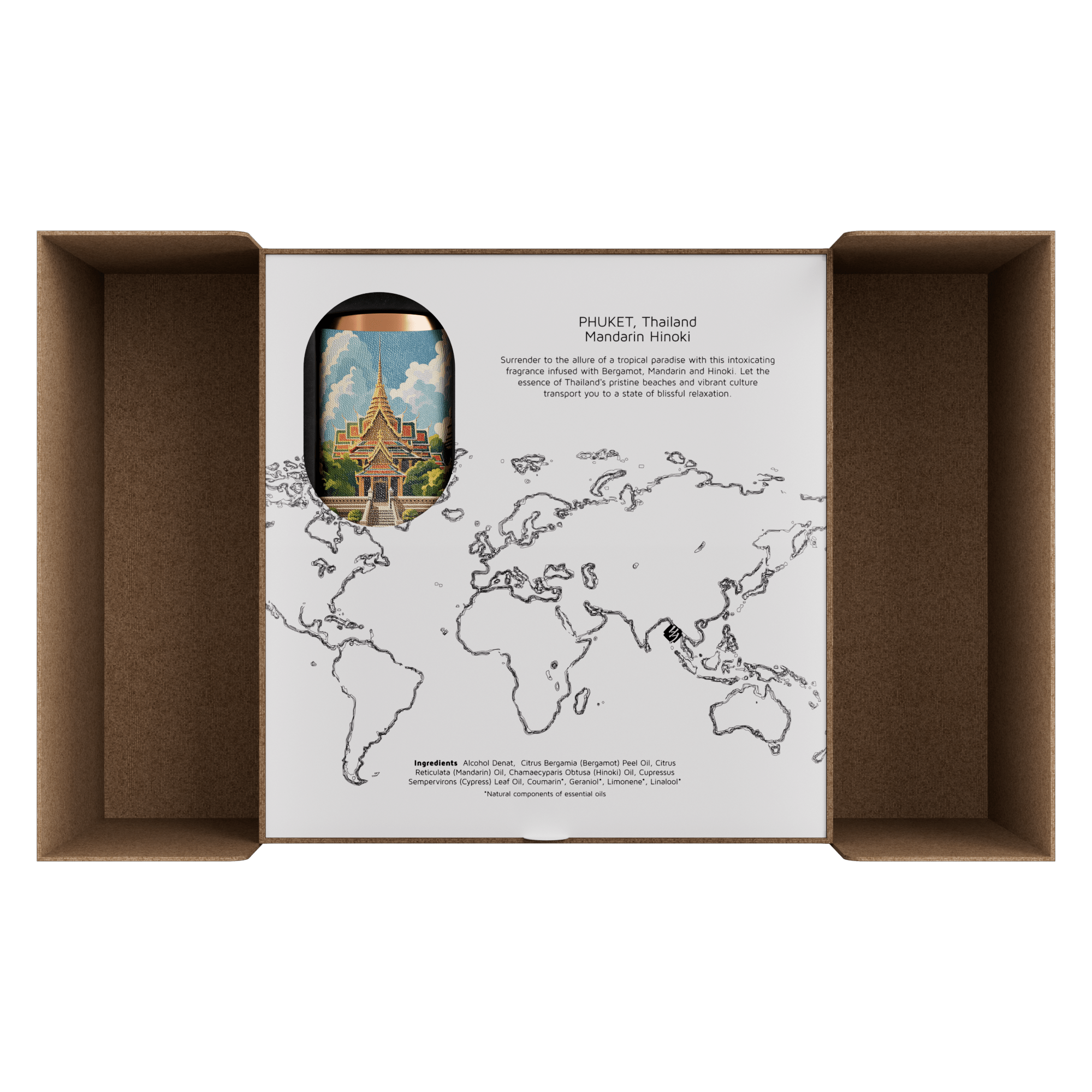 Hysses Singapore Body Aroma Voyage Perfume Set, Phuket Thailand