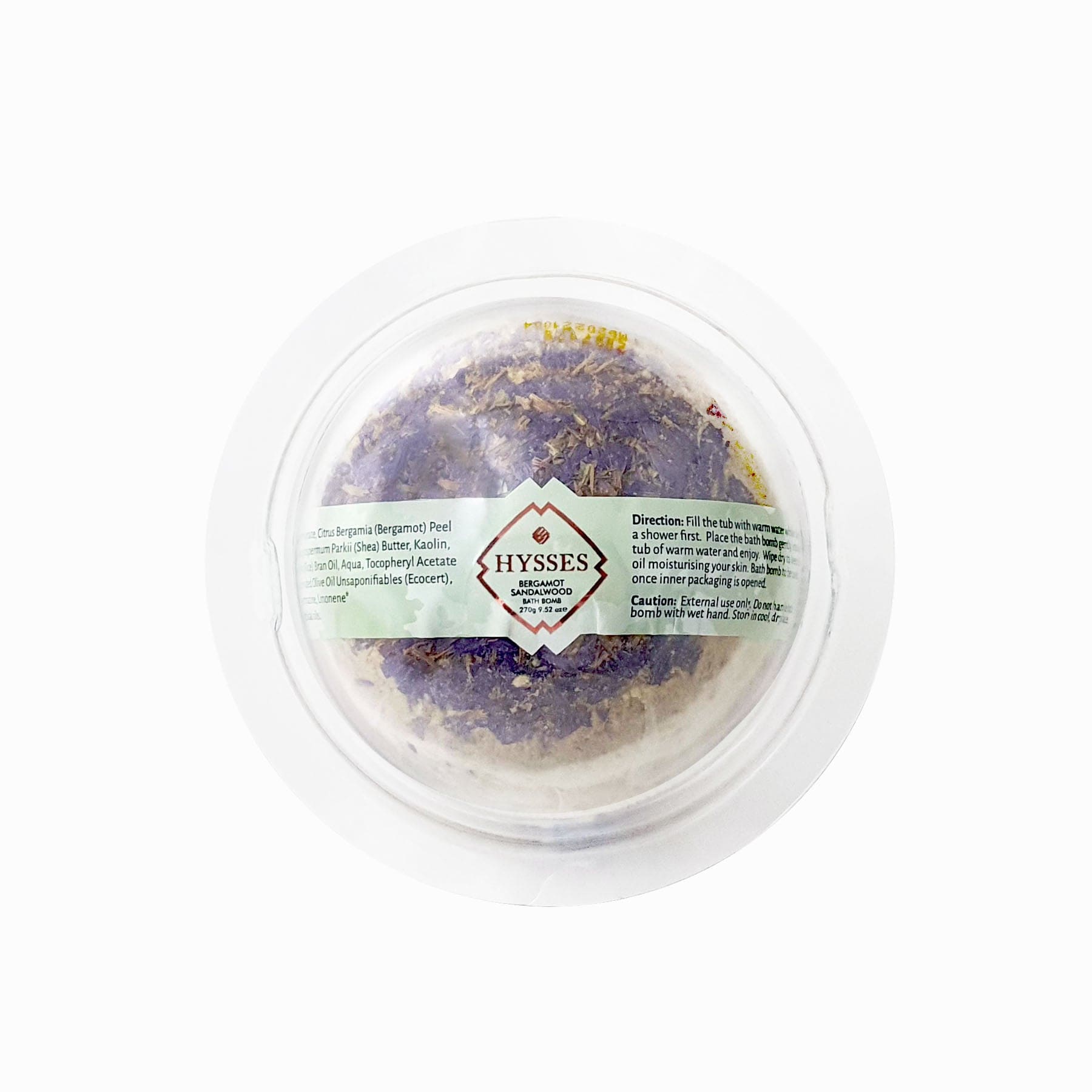 Hysses Singapore Body Bath Bomb, Bergamot Sandalwood
