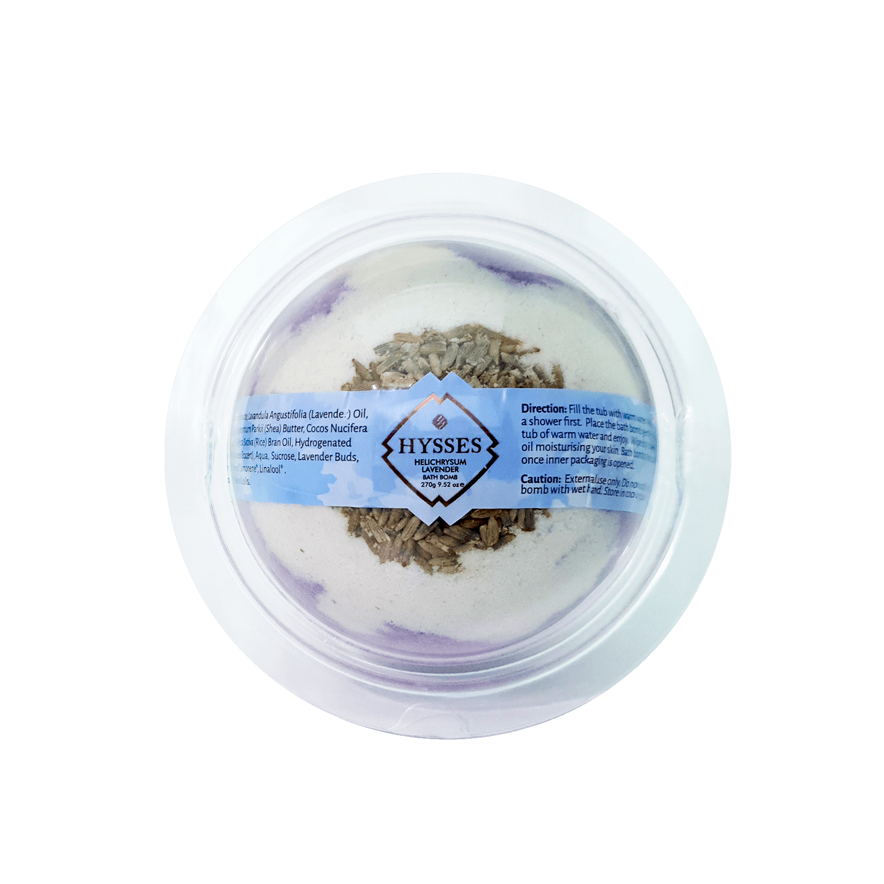 Hysses Singapore Body Bath Bomb, Helichrysum Lavender