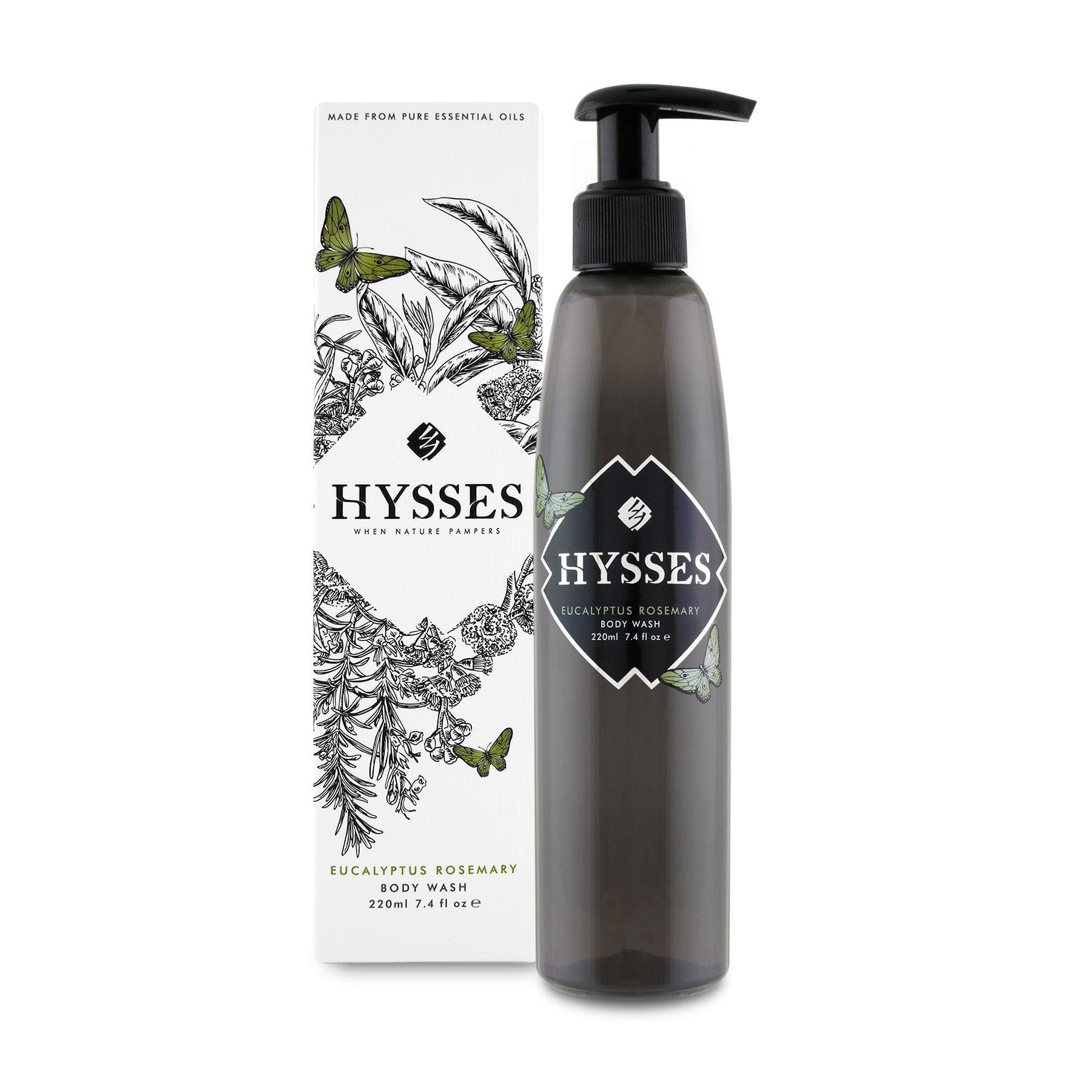 Hysses Singapore Body 220ml Body Wash Eucalyptus Rosemary