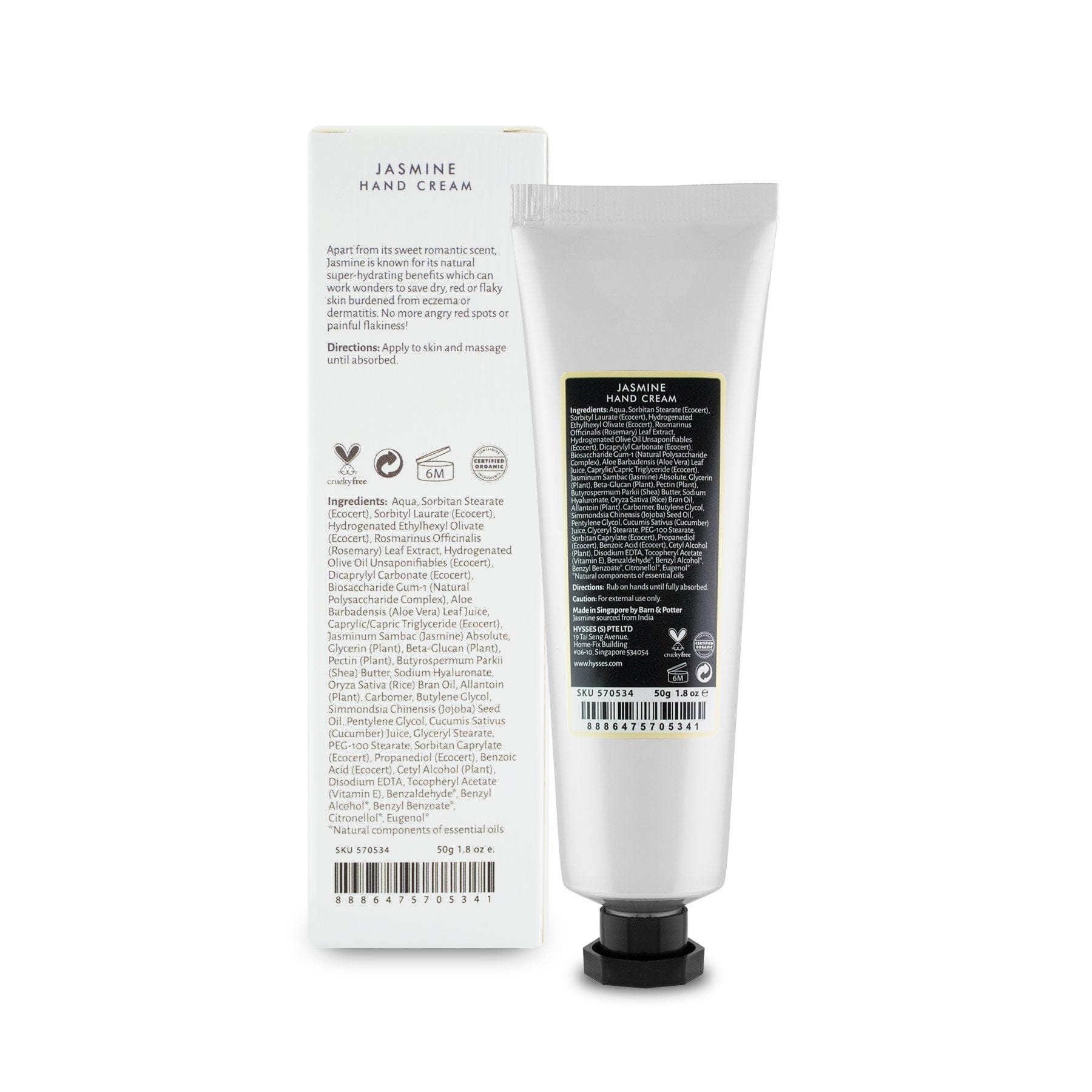 Hysses Singapore Body Care Hand Cream Jasmine R