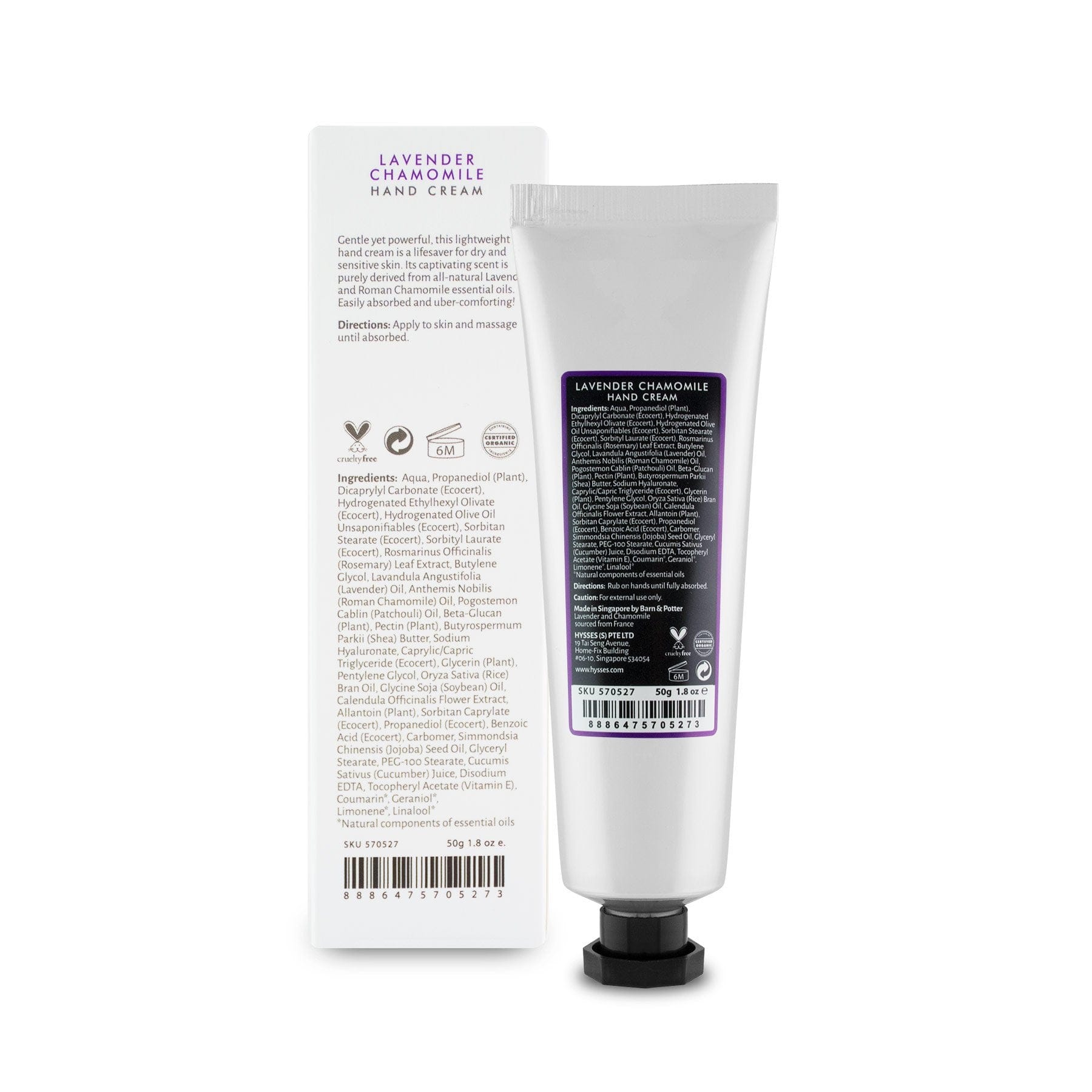 Hysses Singapore Body Care Hand Cream Lavender Chamomile R