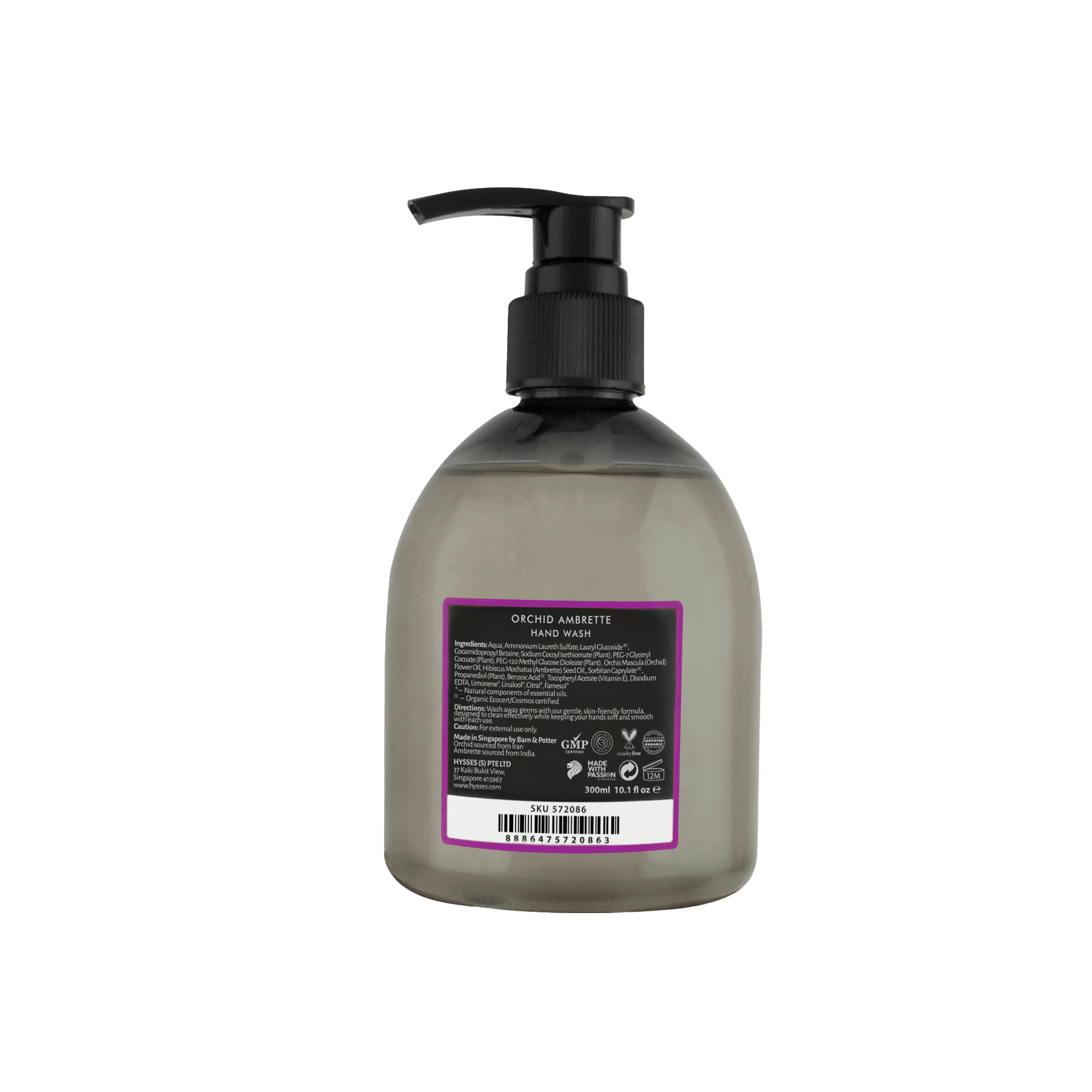 Hysses Singapore Body Hand Wash Orchid Ambrette
