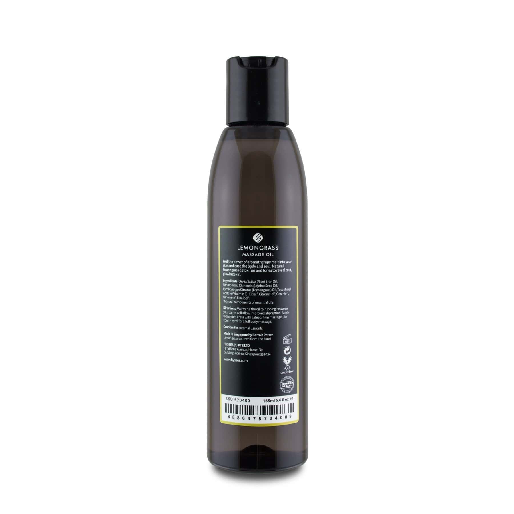 Hysses Singapore Body Massage Oil Lemongrass
