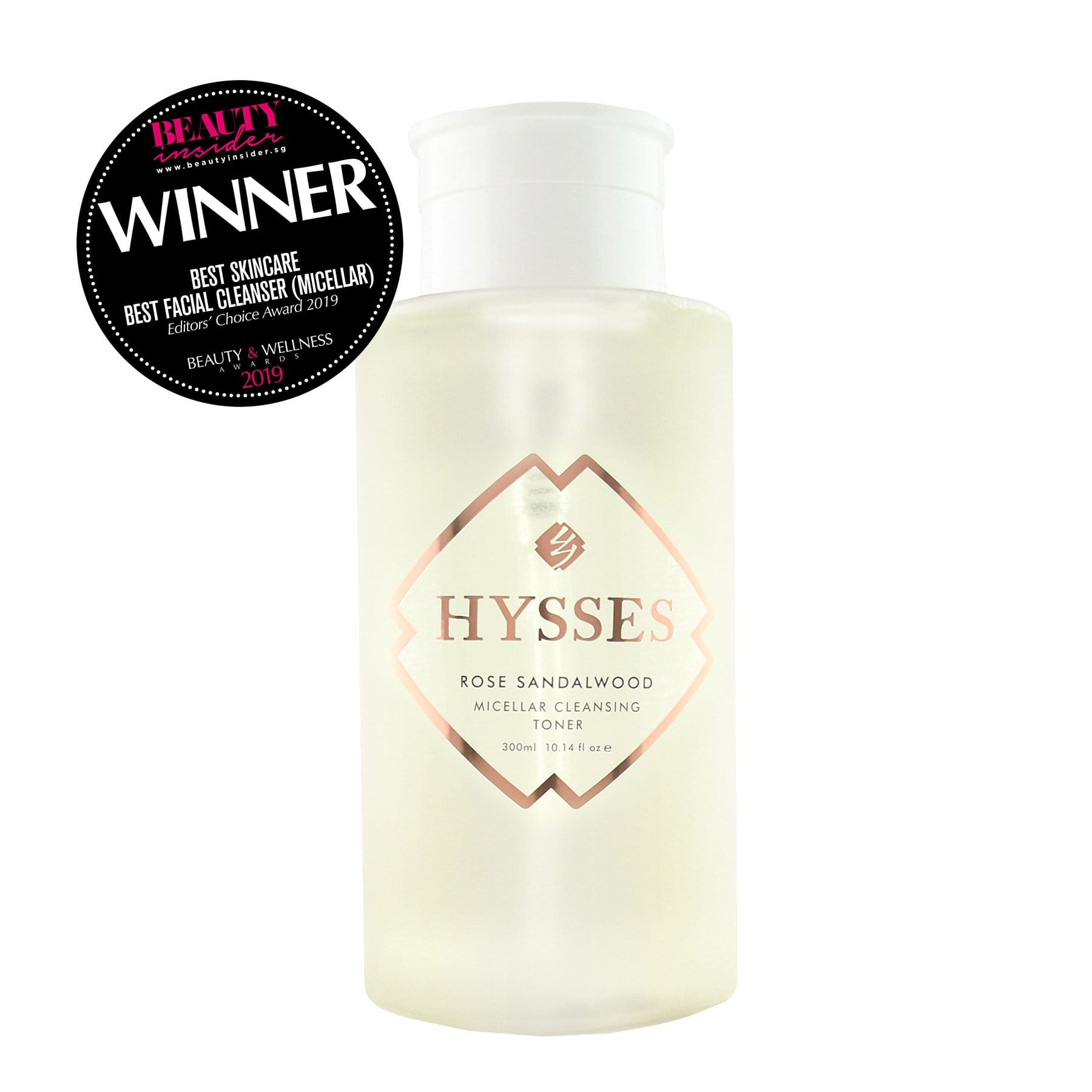 Hysses Singapore Face Care Micellar Cleansing Toner Rose Sandalwood R