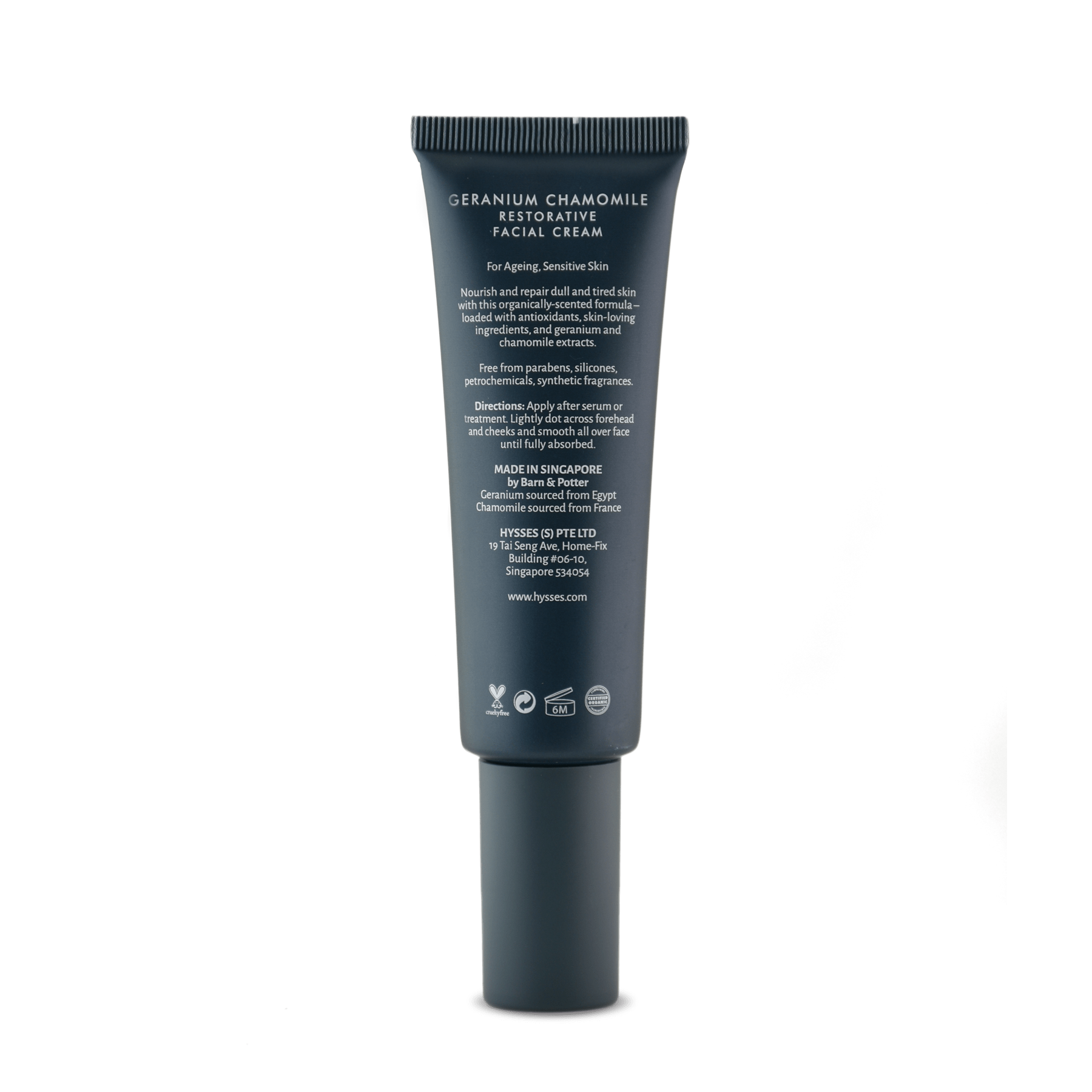 Hysses Singapore Face Care Restorative Facial Cream Geranium Chamomile R