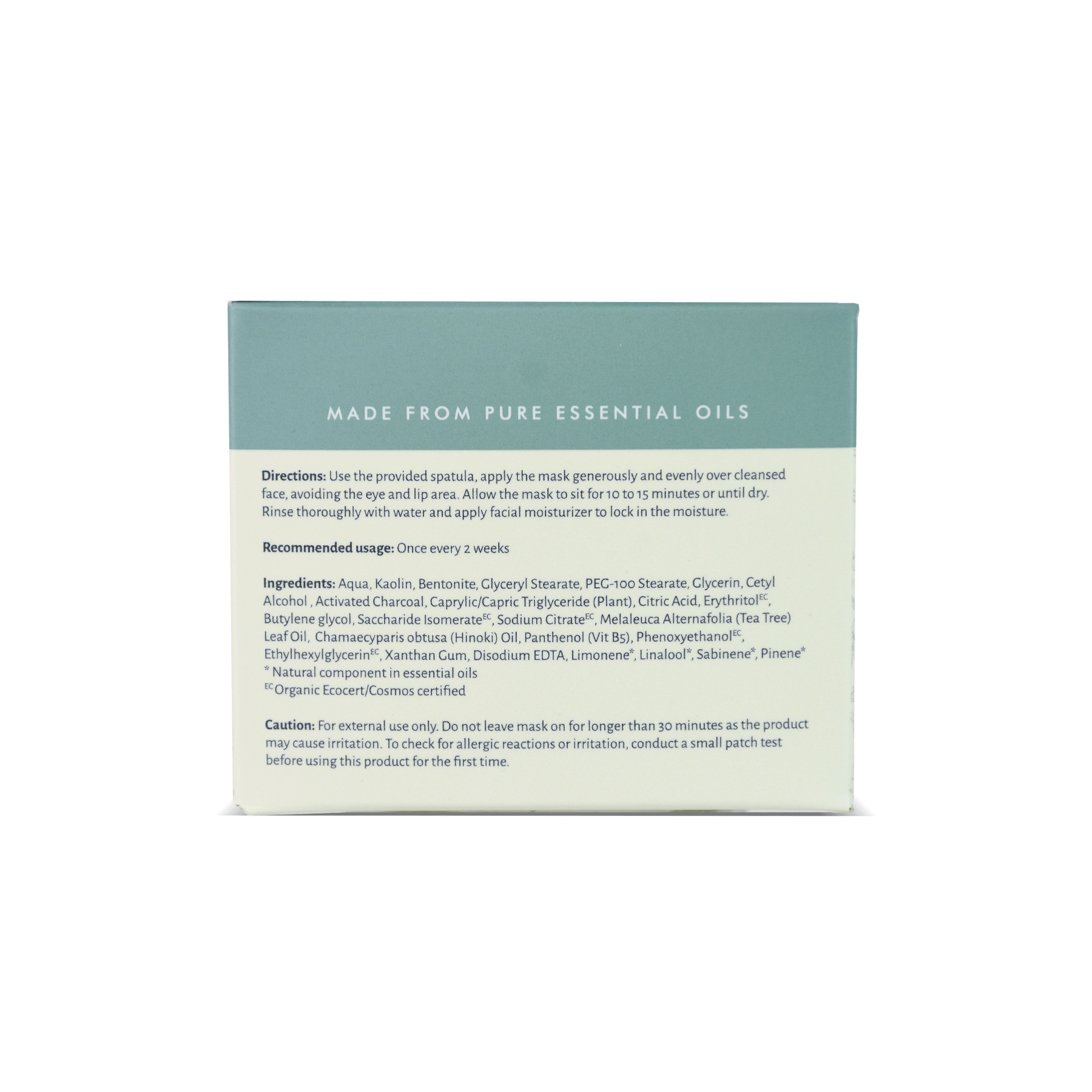 Hysses Singapore Face Charcoal Volcanic Mask Tea Tree Hinoki