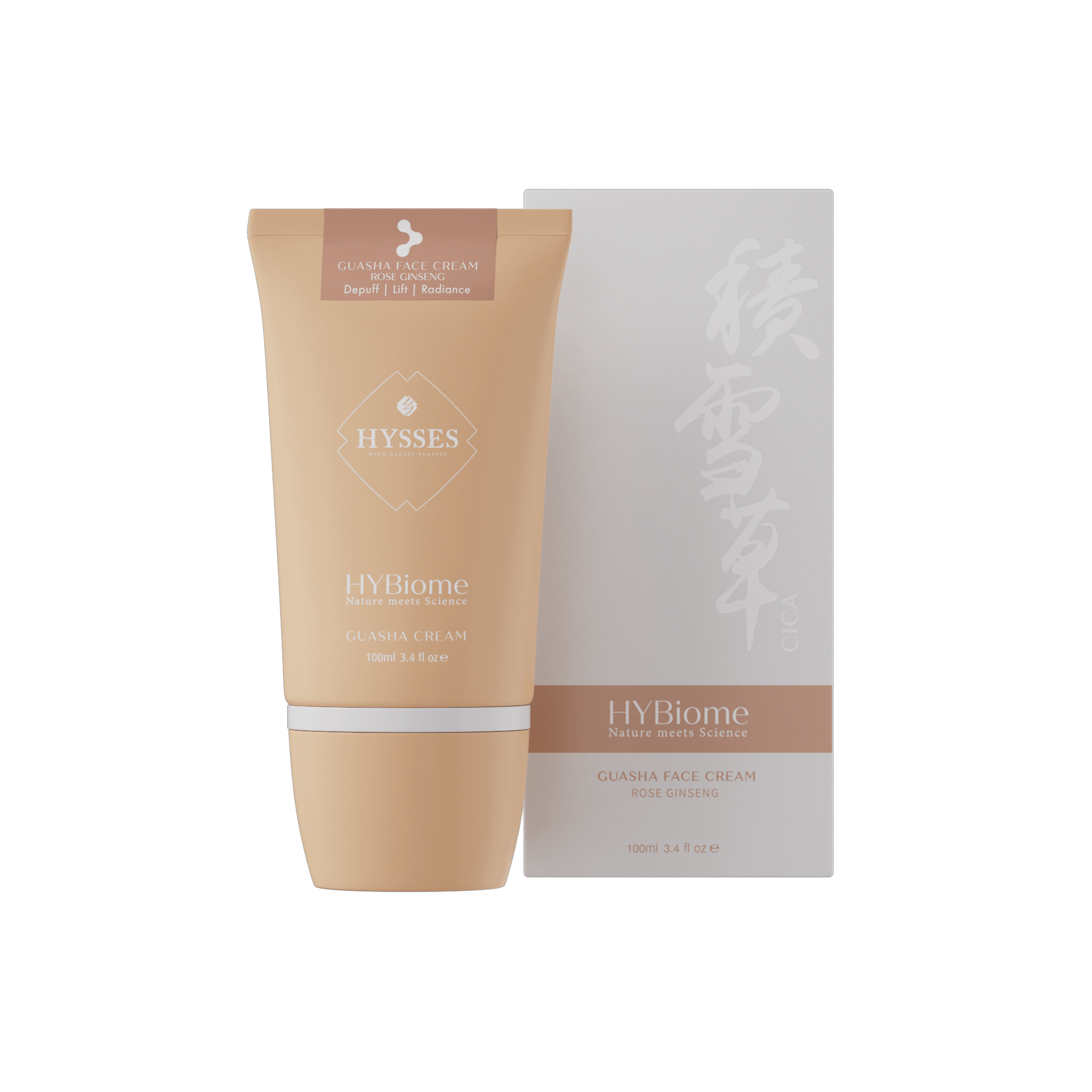 Hysses Singapore Face HYBiome Guasha Face Cream, Rose Ginseng