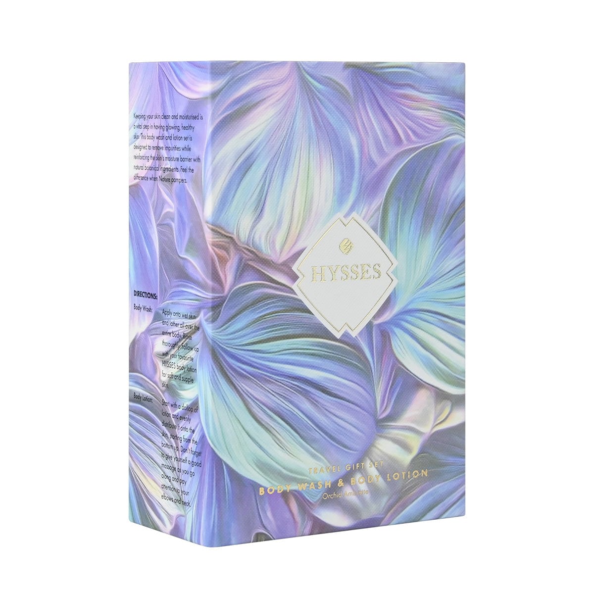 Hysses Gifts Gift Set Of 2 Body Wash & Lotion, Orchid Ambrette, 65ml