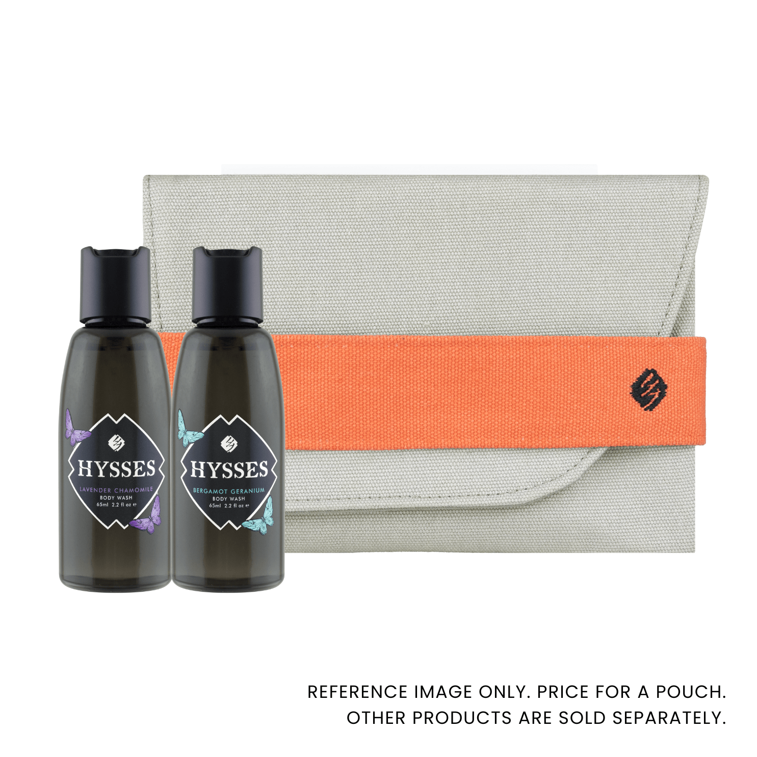 Hysses Gifts Travel Pouch, Olive Orange