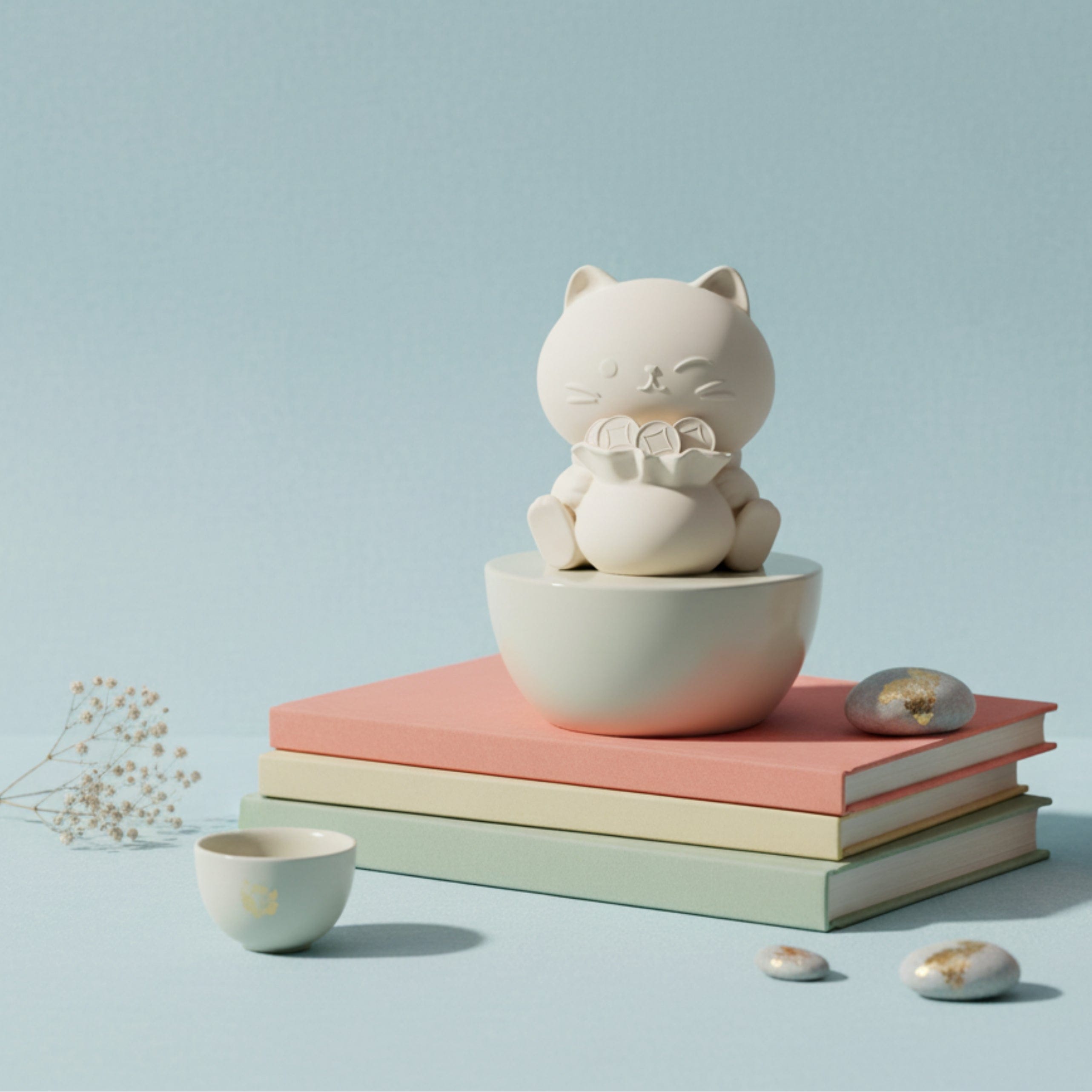 Hysses Singapore Home & Scent Clay Diffuser Daikichi Cat