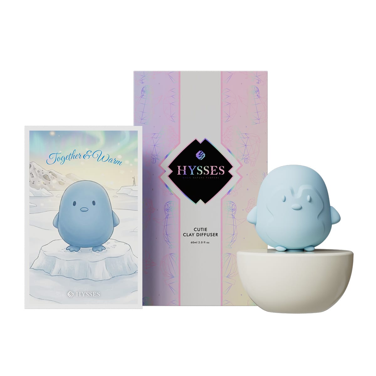 Hysses Singapore Home & Scent Cutie Clay Diffuser Penguin
