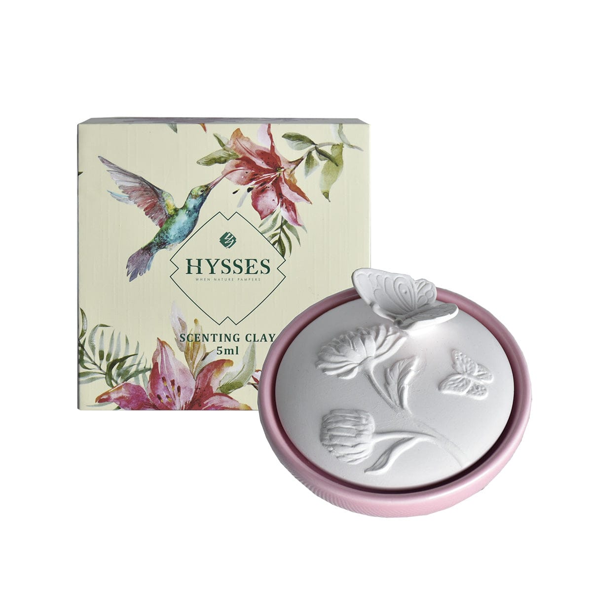 Hysses Singapore Home Scents Scenting Clay Pinkflutter, Palmarosa Jasmine 5ml R