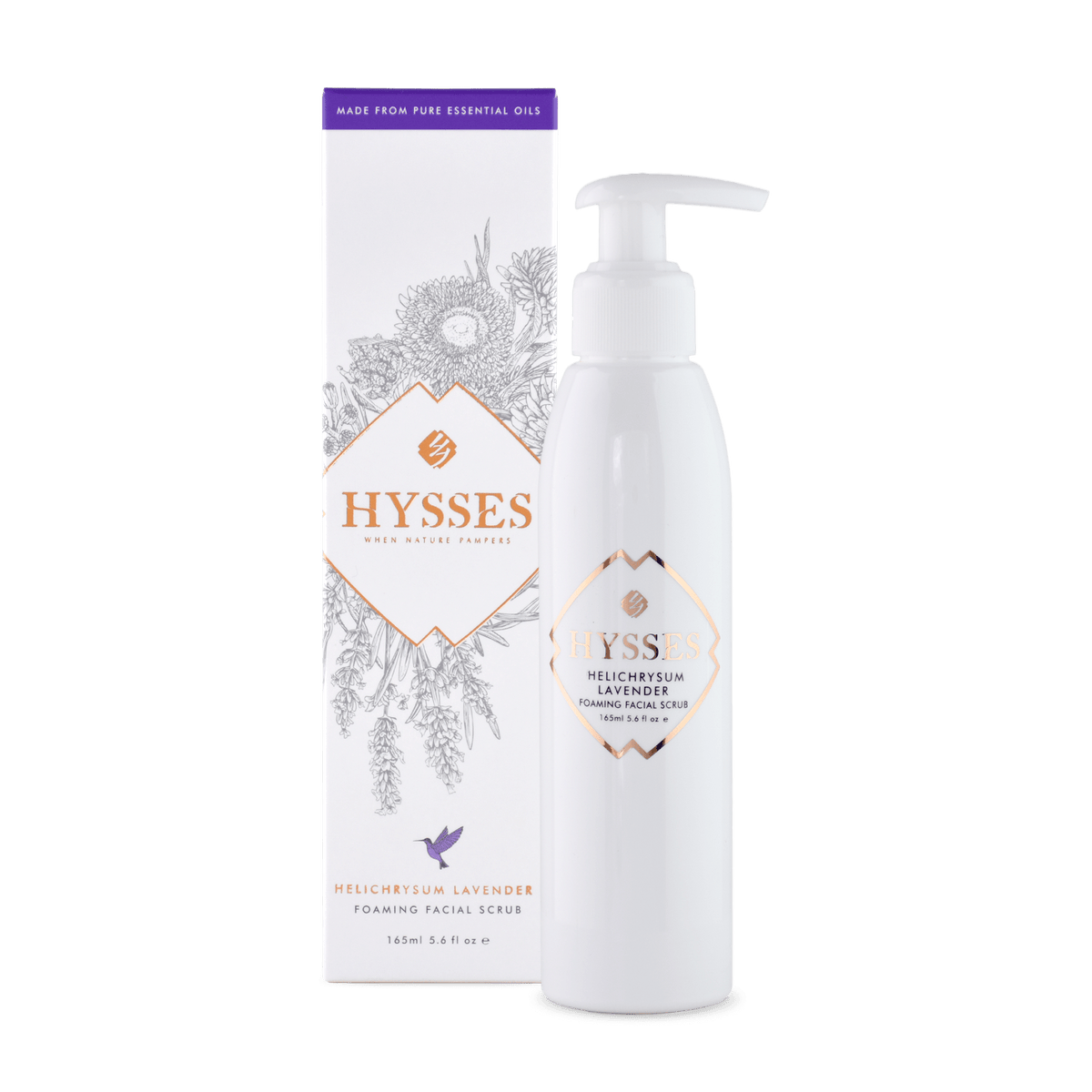 Foaming Facial Scrub Helichrysum Lavender - Hysses Singapore