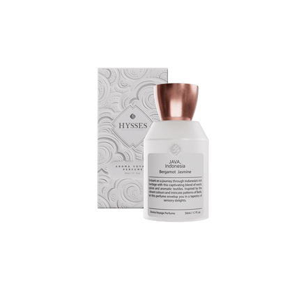 Hysses Singapore Body Aroma Voyage Perfume, Java Indonesia, 50ml