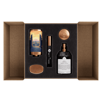 Hysses Singapore Body Aroma Voyage Perfume Set, Java Indonesia