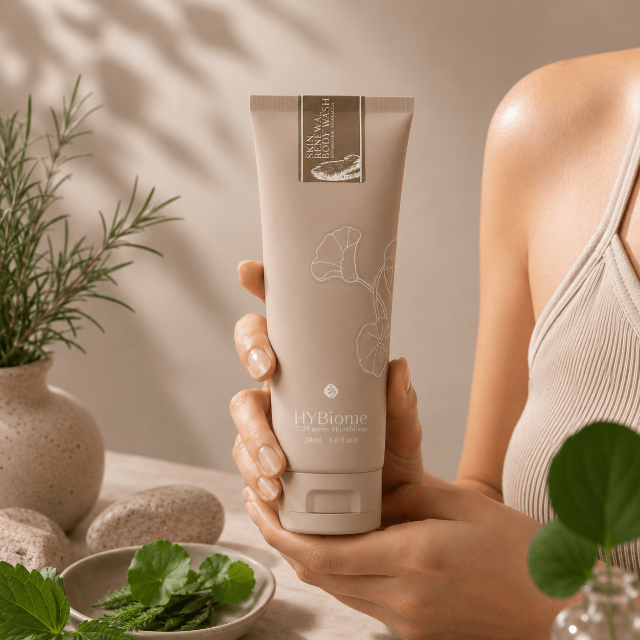 Hysses Singapore Body Care HYBiome Skin Renewal Body Wash, Rosemary Angelica