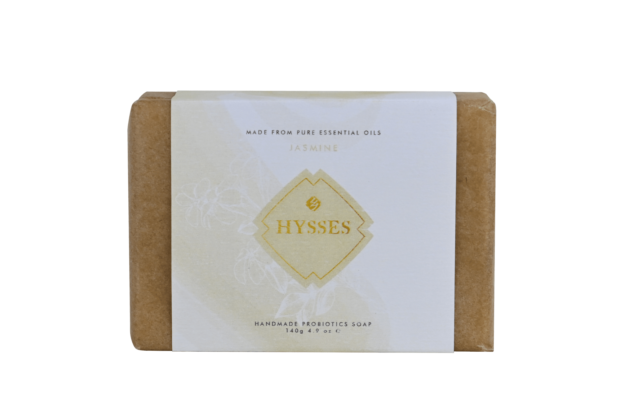 Hysses Body Care Probiotics Handmade Soap, Jasmine (Wax Paper Wrapped)