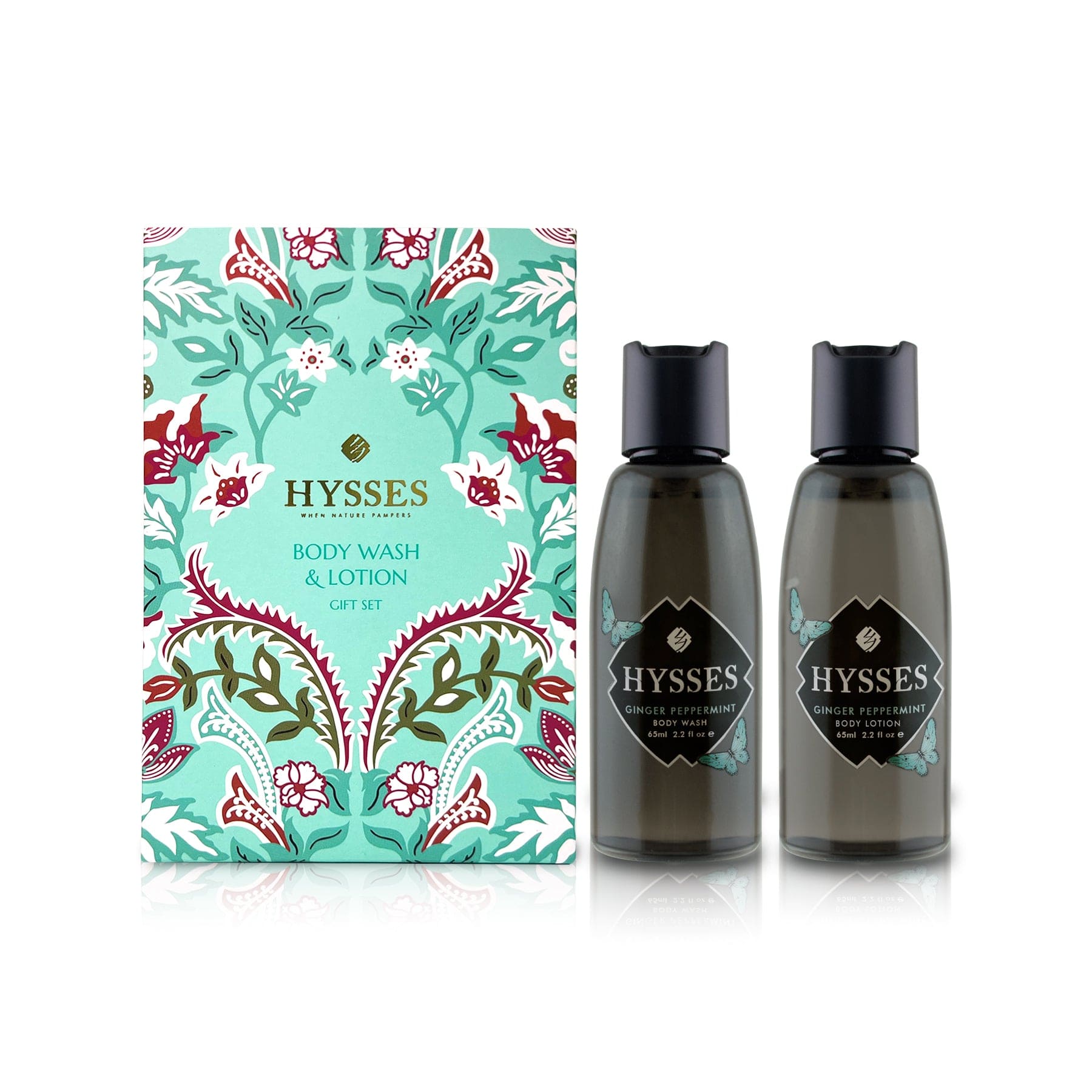 Hysses Body Care Lavender Chamomile Travel Gift Set (Body Wash & Body Lotion)