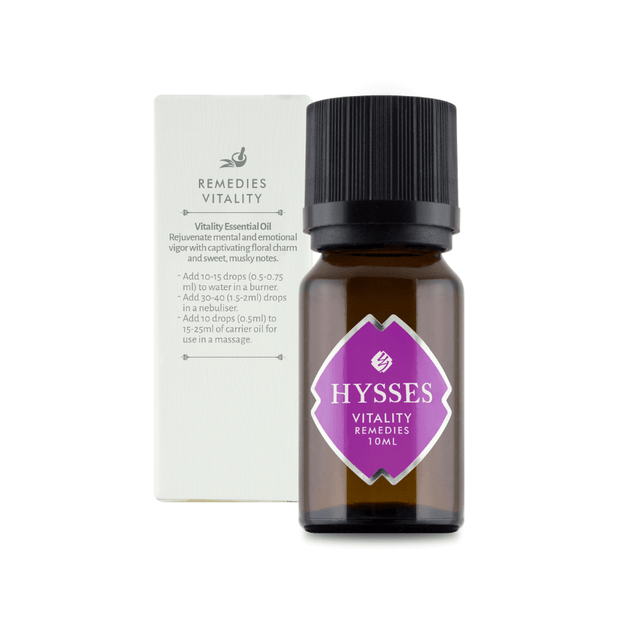 Hysses Essential Oil 10ml Remedies, Vitality (Orchid Ambrette), 10ml