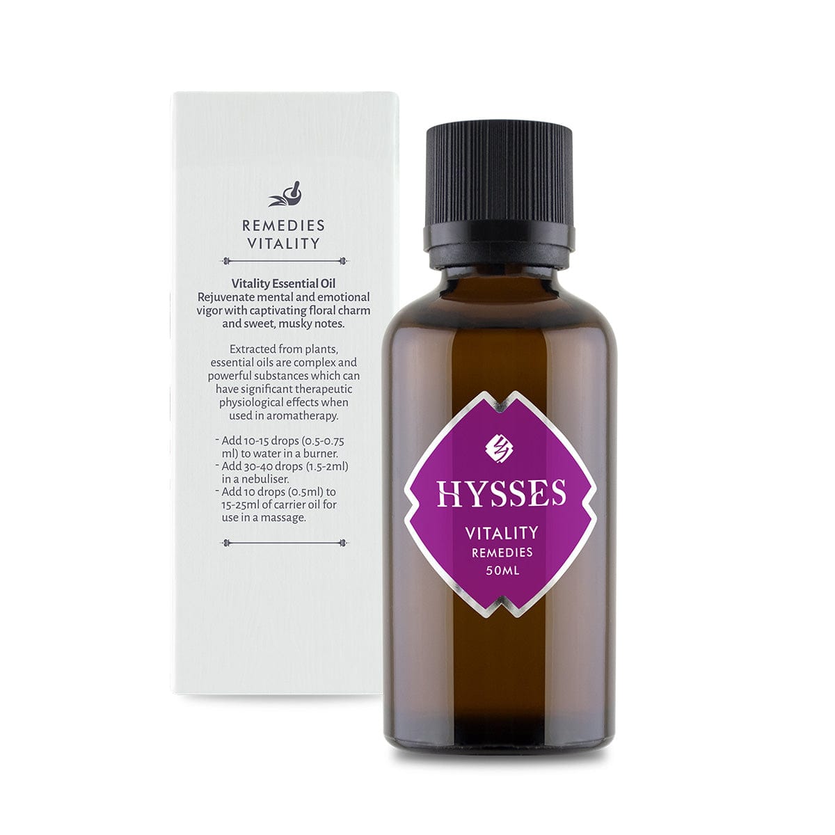 Hysses Essential Oil Remedies, Vitality (Orchid Ambrette)