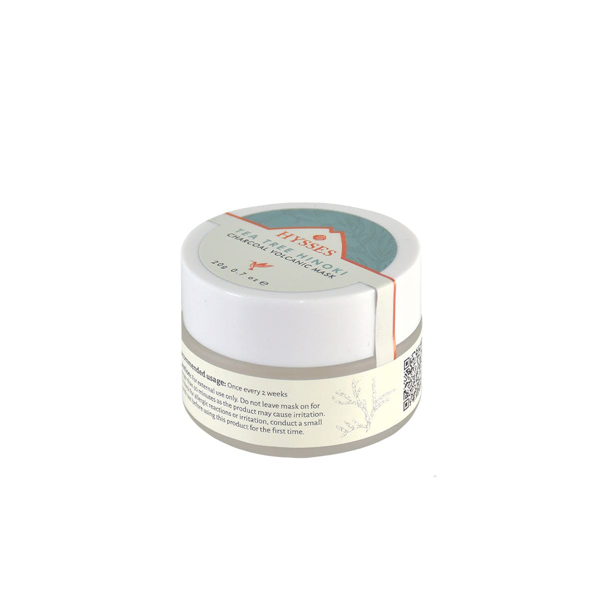 Hysses Face Care Facial Miniature, Charcoal Volcanic Mask Tea Tree Hinoki