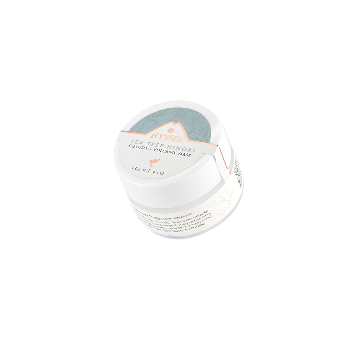 Hysses Face Care Facial Miniature, Charcoal Volcanic Mask Tea Tree Hinoki