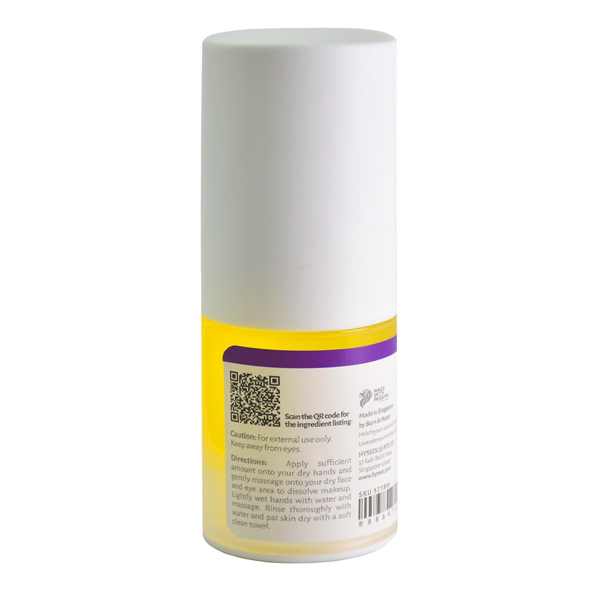 Hysses Face Care Facial Miniature, Facial Cleansing Oil Helichrysum Lavender