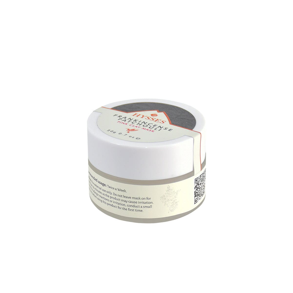 Hysses Face Care Facial Miniature, Pink Clay Mask Frankincense Patchouli