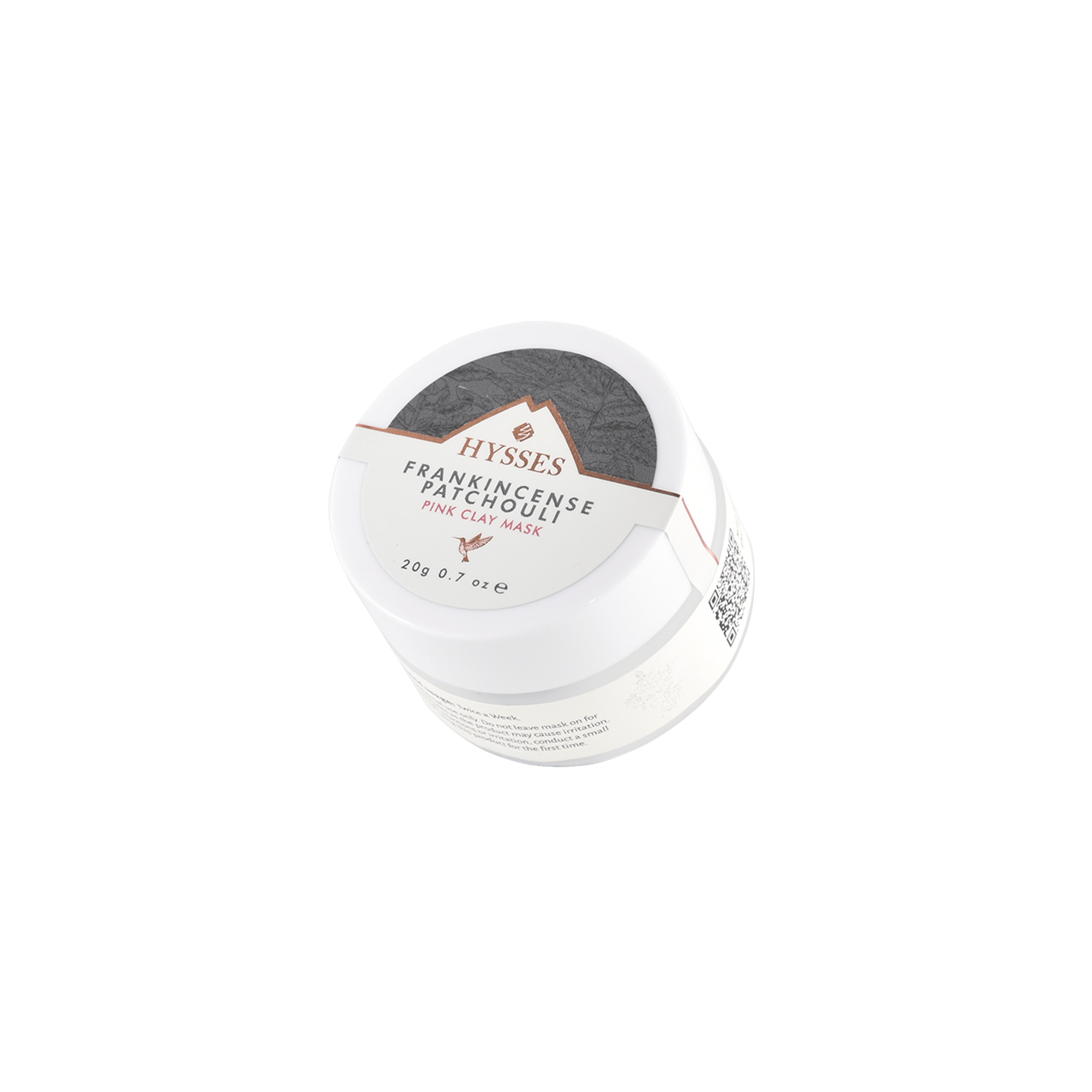 Hysses Face Care Facial Miniature, Pink Clay Mask Frankincense Patchouli