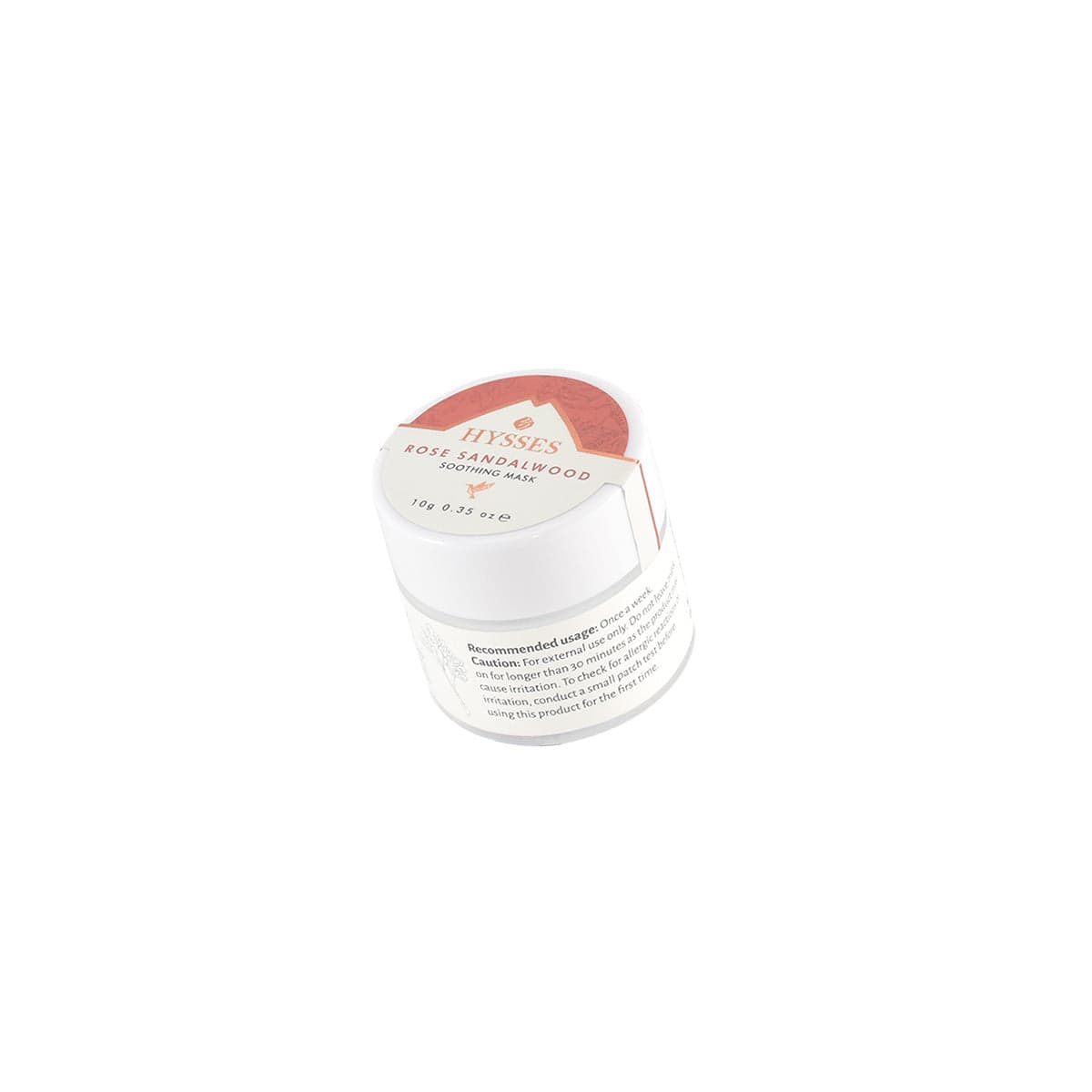 Hysses Face Care Facial Miniature, Soothing Mask Rose Sandalwood