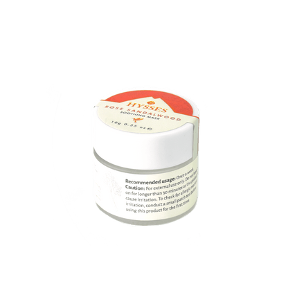 Hysses Face Care Facial Miniature, Soothing Mask Rose Sandalwood