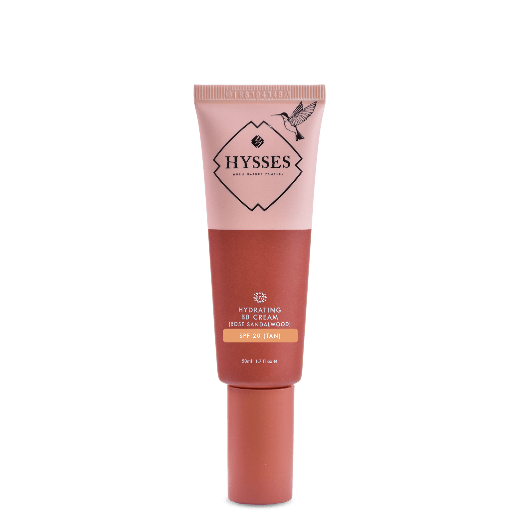 Hysses Face Care Tan Hydrating BB Cream Rose Sandalwood SPF20, Tan