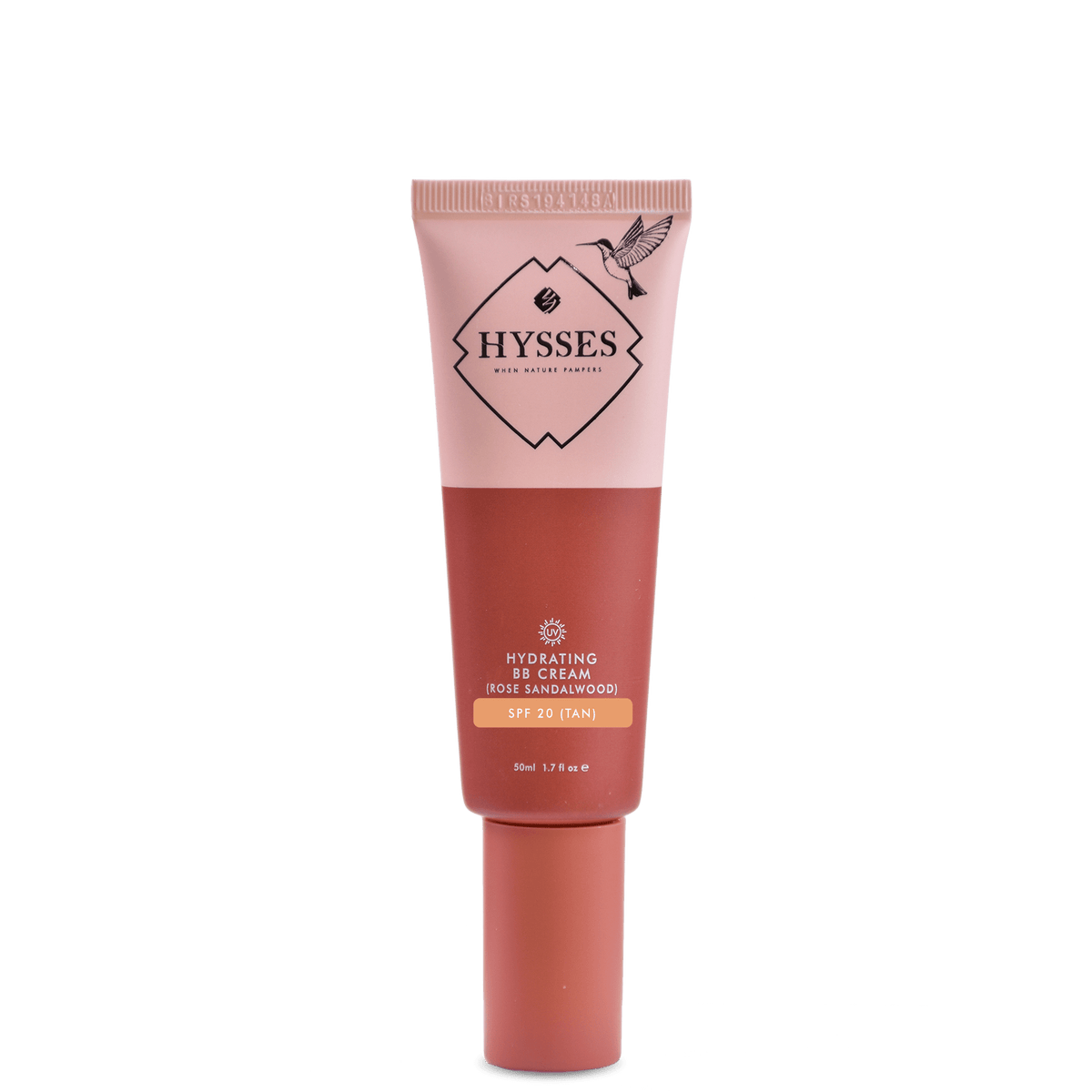 Hysses Face Care Tan Hydrating BB Cream Rose Sandalwood SPF20, Tan