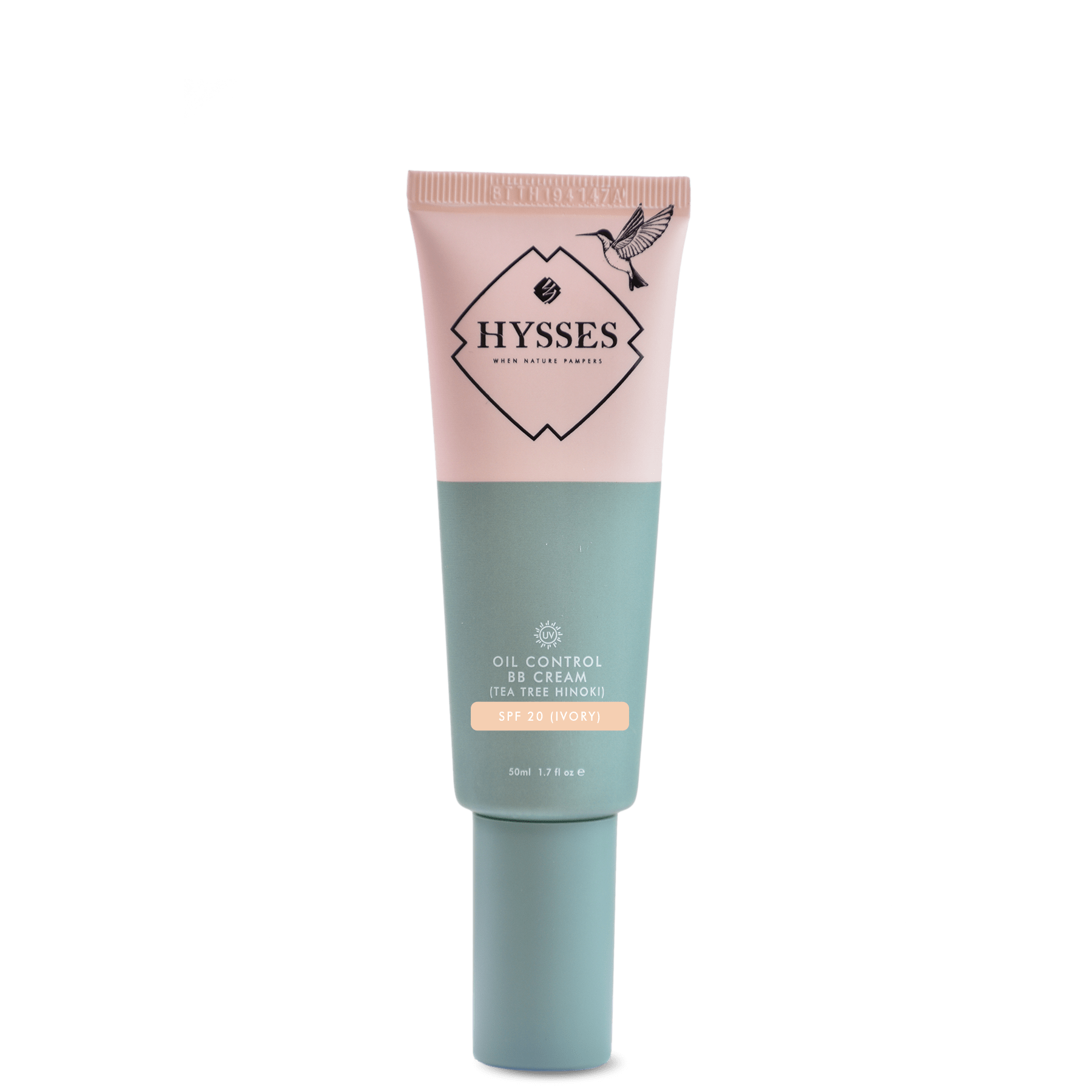 Hysses Face Care Ivory Oil Control BB Cream Tea Tree Hinoki SPF20, Ivory