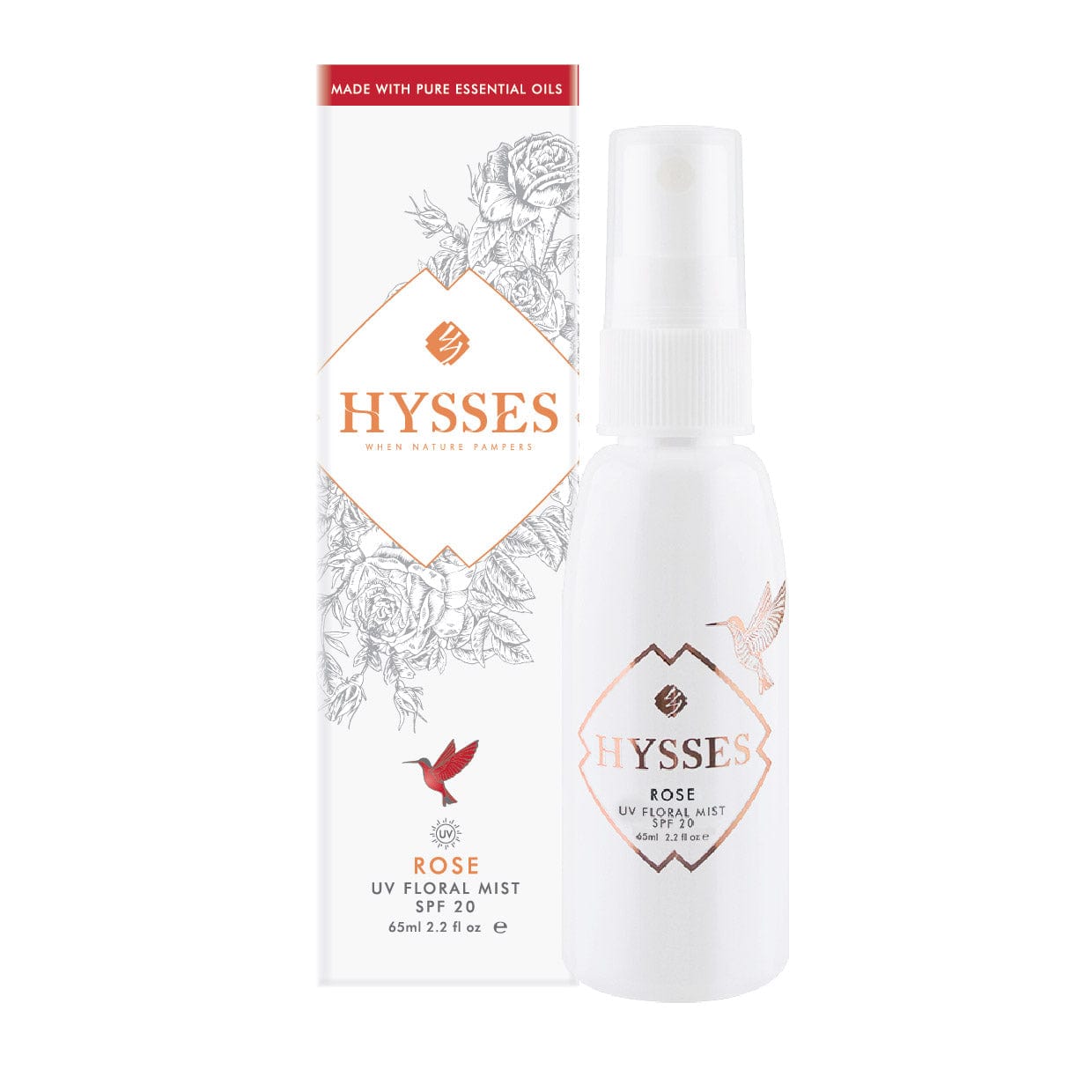 Hysses Face Care UV Floral Mist Rose SPF20