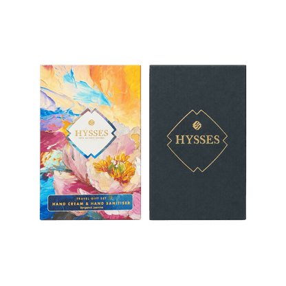 Hysses Gifts Gift Set Of 2 Hand Cream & Sanitiser, Bergamot Jasmine, 25g/65ml