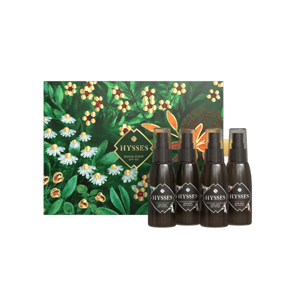 Hysses Gifts Gift Set Of 4 Room Scent, 65ml (Magnolia Ambrette · Rosemary Camellia · Pandanus Lily · Rose Mint)