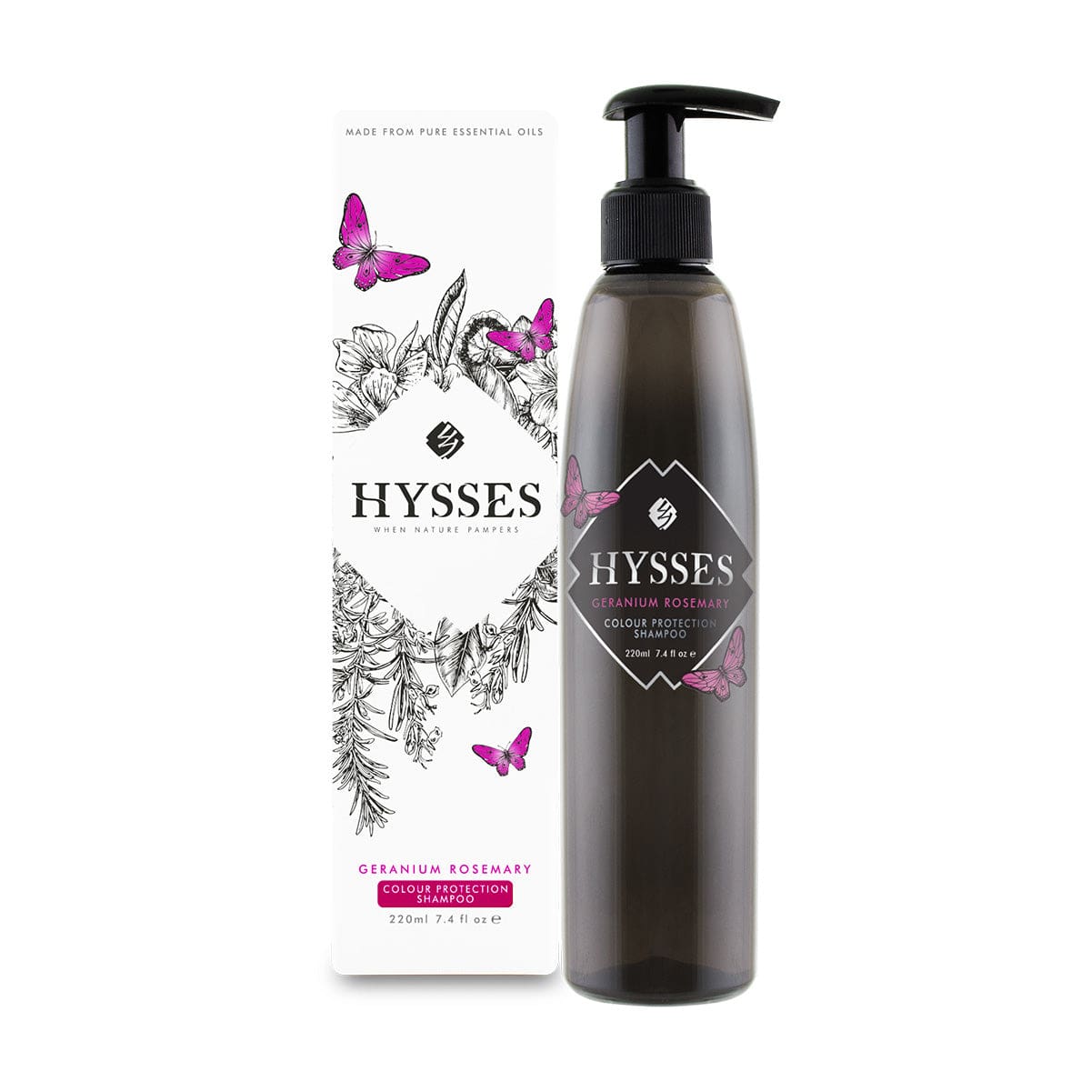 Hysses Hair Care Colour Protection Shampoo, Geranium Rosemary