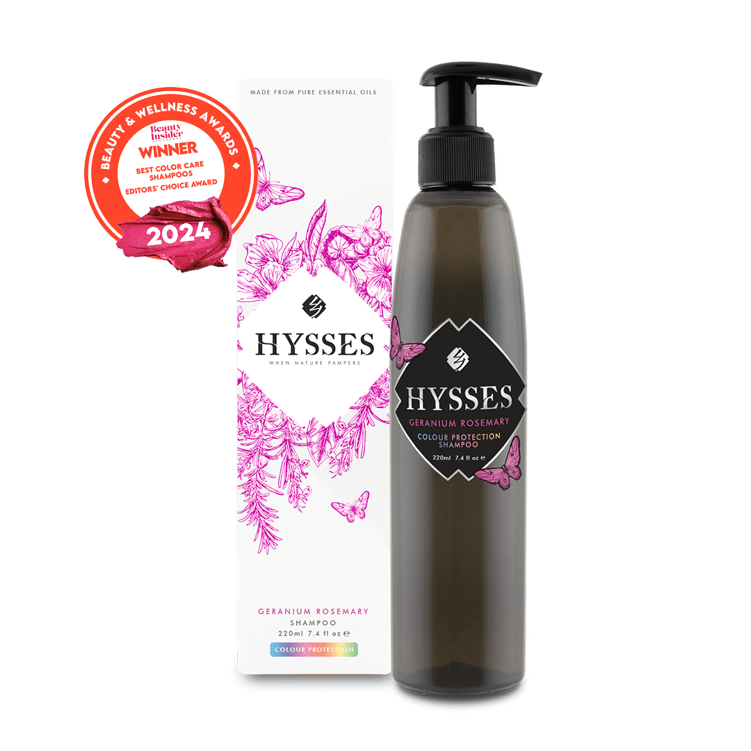 Hysses Hair Care 220ml Colour Protection Shampoo, Geranium Rosemary, 220ml