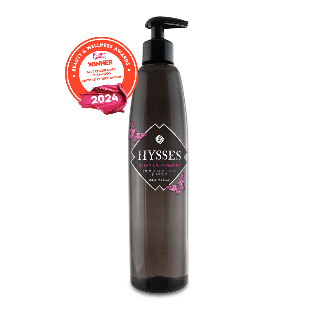 Hysses Hair Care 500ml Colour Protection Shampoo, Geranium Rosemary