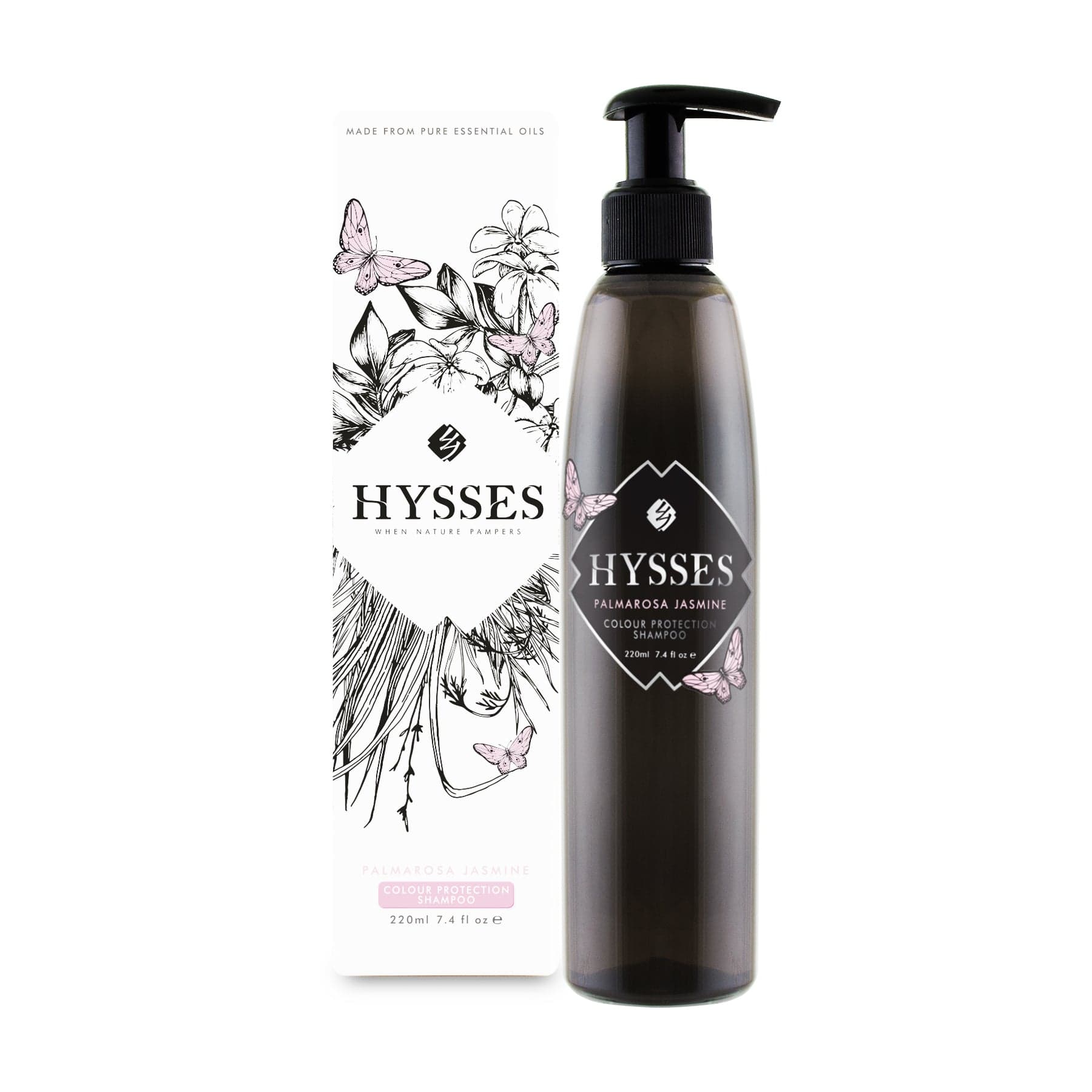 Hysses Hair Care 220ml Colour Protection Shampoo, Palmarosa Jasmine, 220ml