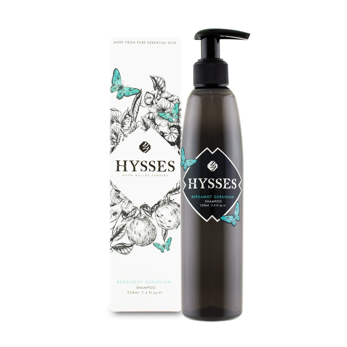 Hysses Hair Care 220ml Shampoo Bergamot Geranium, 220ml