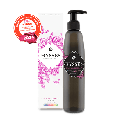 Hysses Singapore Hair 220ml Colour Protection Shampoo, Geranium Rosemary