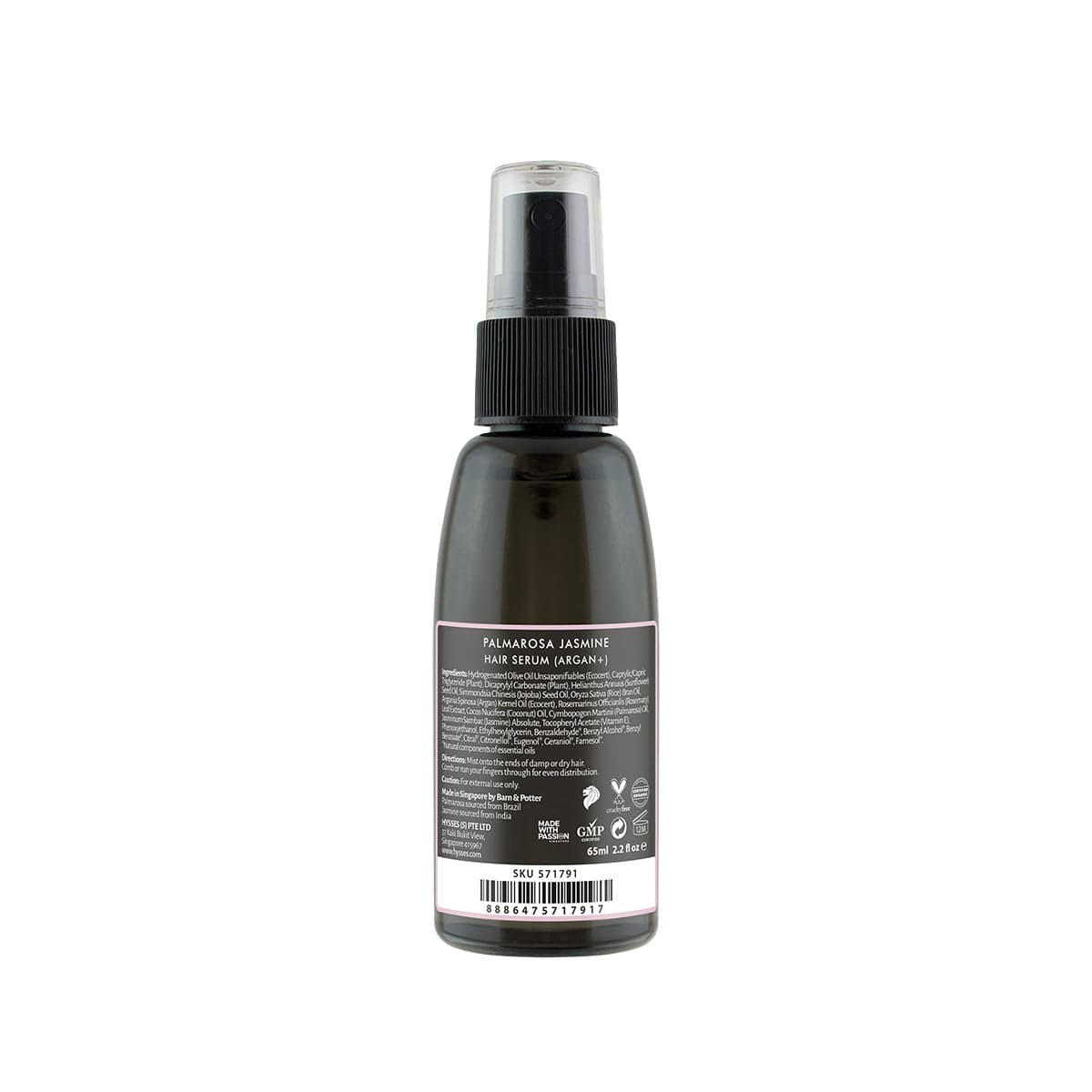 Hysses Hair Serum Hair Serum Palmarosa Jasmine (Argan +), 65ML