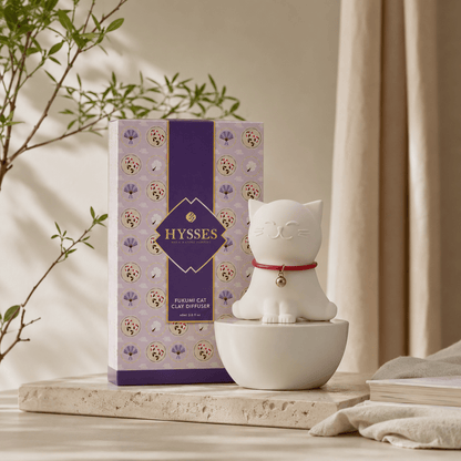 Hysses Singapore Home & Scent Clay Diffuser Fukumi Cat
