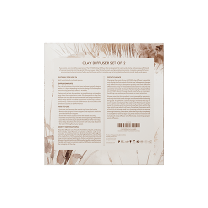 Hysses Singapore Home & Scent Clay Diffuser Set of 2, Rabbit (Magnolia Ambrette & Osmanthus Yuzu)