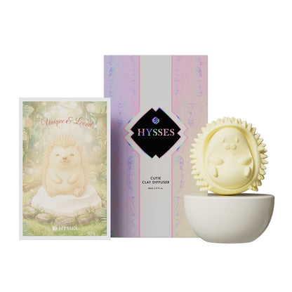 Hysses Singapore Home & Scent Cutie Clay Diffuser Hedgehog
