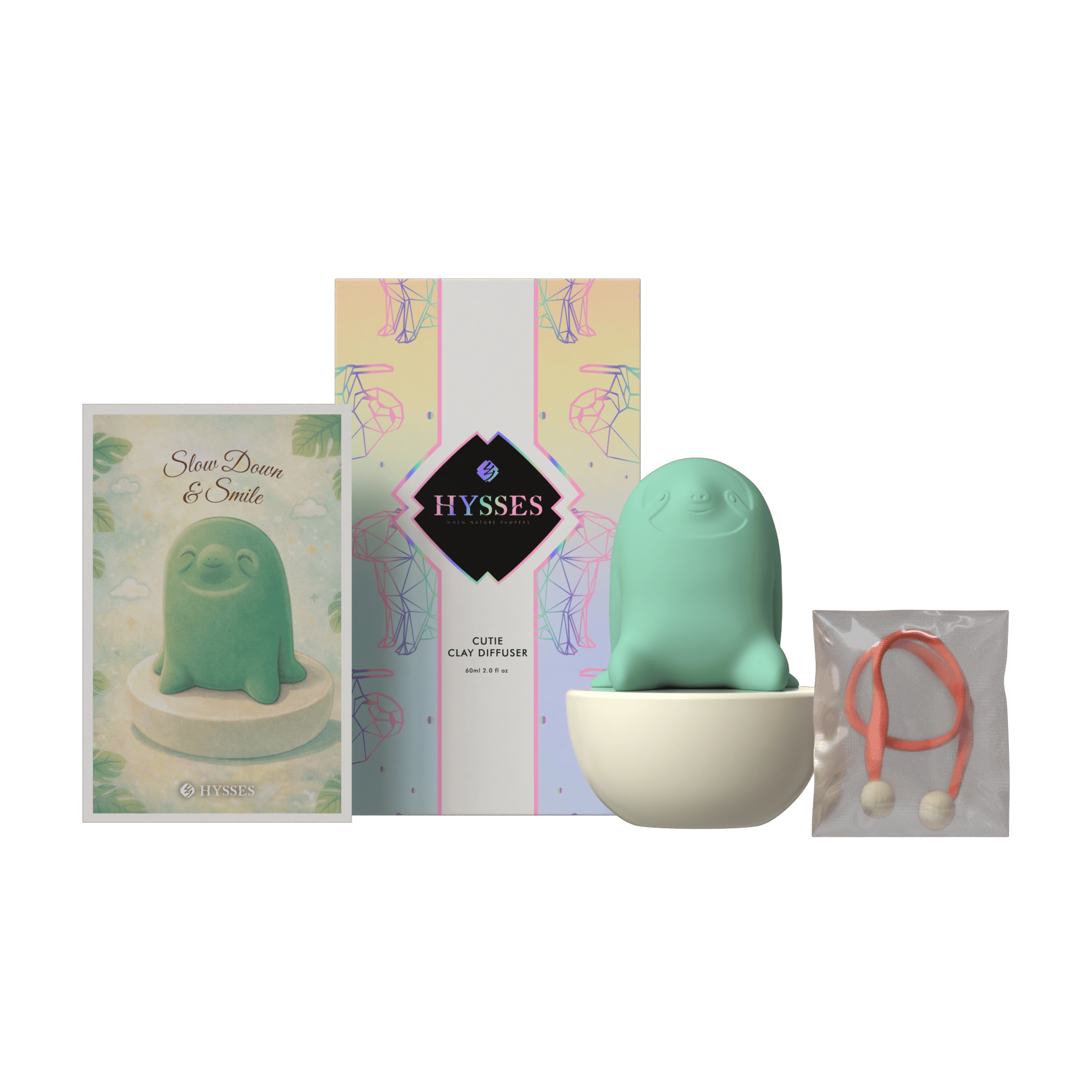 Hysses Singapore Home & Scent Cutie Clay Diffuser Sloth